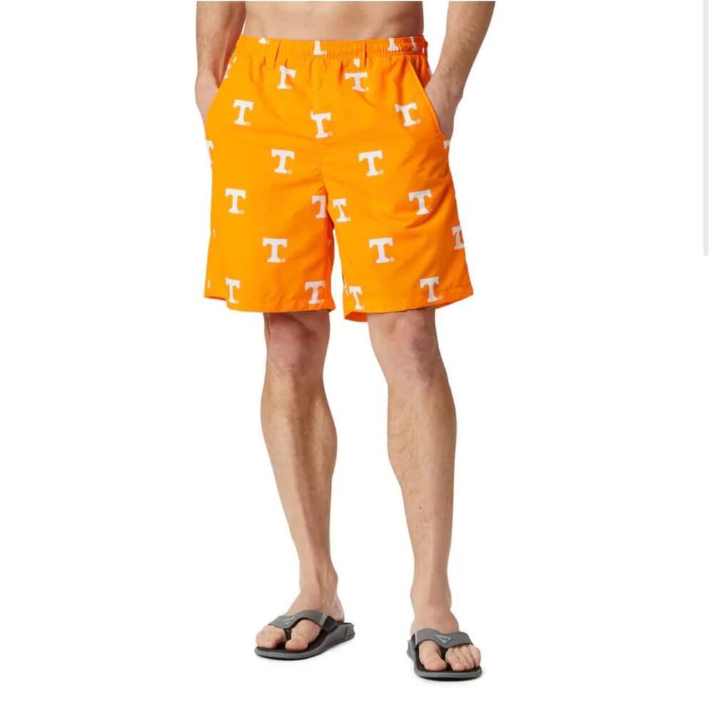 Columbia Tennessee Volunteers Backcast III Printed Short Size M Tennessee Orange